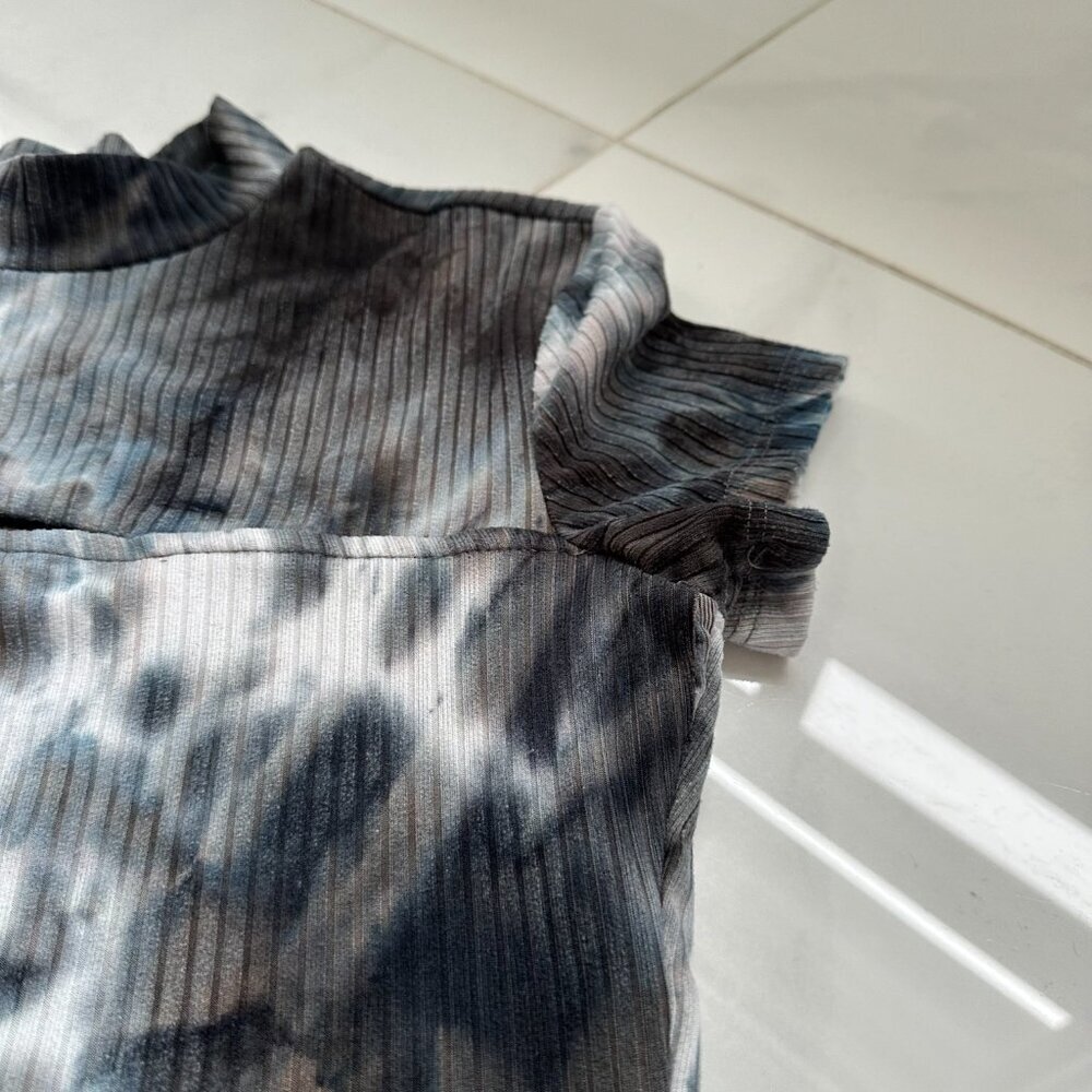 Streetwear Society | Tie-Dye Mini Dress | Size Small | Gray/Black/White - Picture 3 of 16
